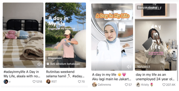 Pengaruh Konten TikTok A Day In My Life terhadap Produktivitas Pengguna