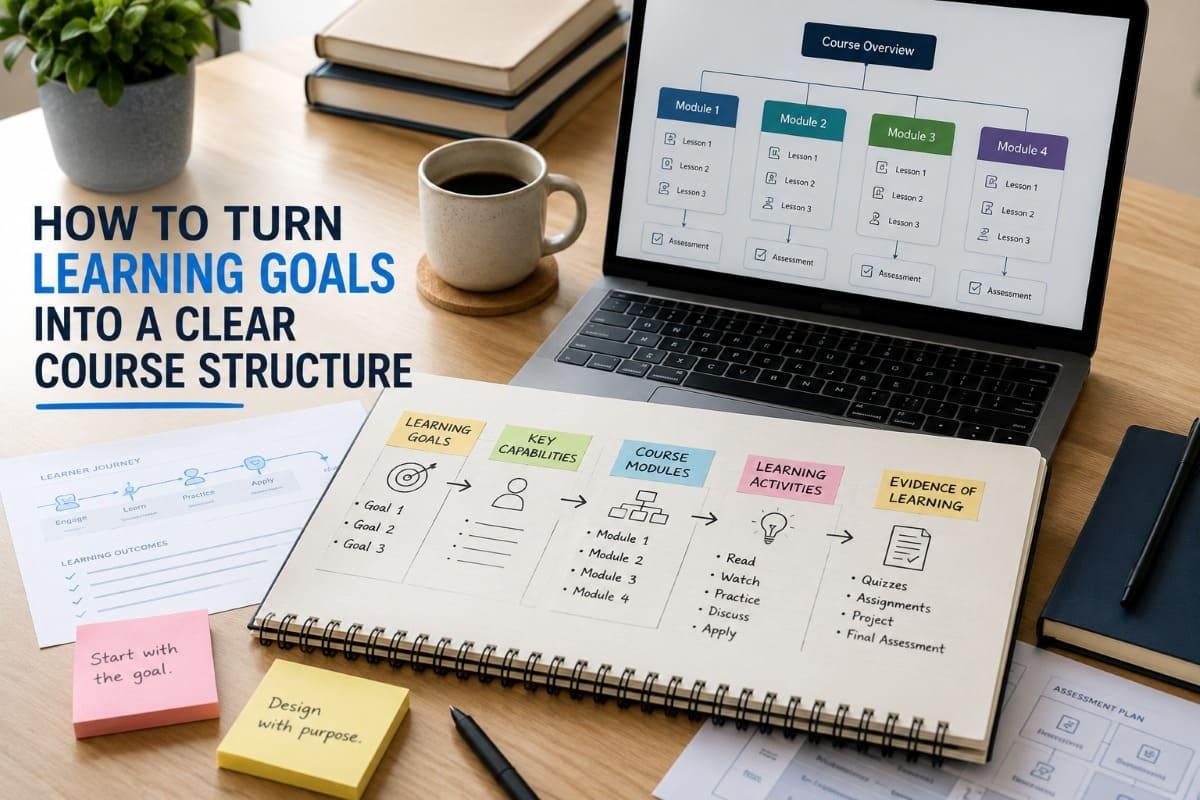 How to Turn Learning Goals Into a Clear Course Structure