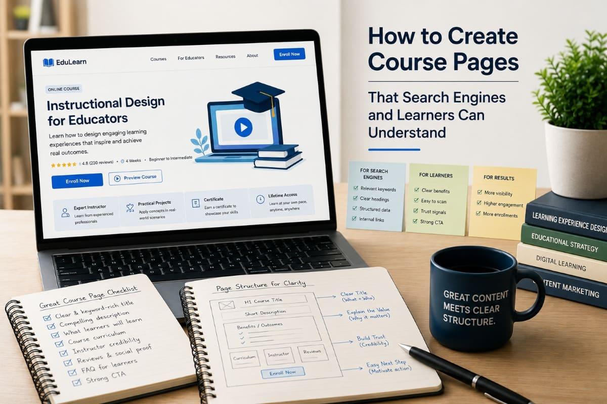 How to Create Course Pages That Search Engines and Learners Can Understand