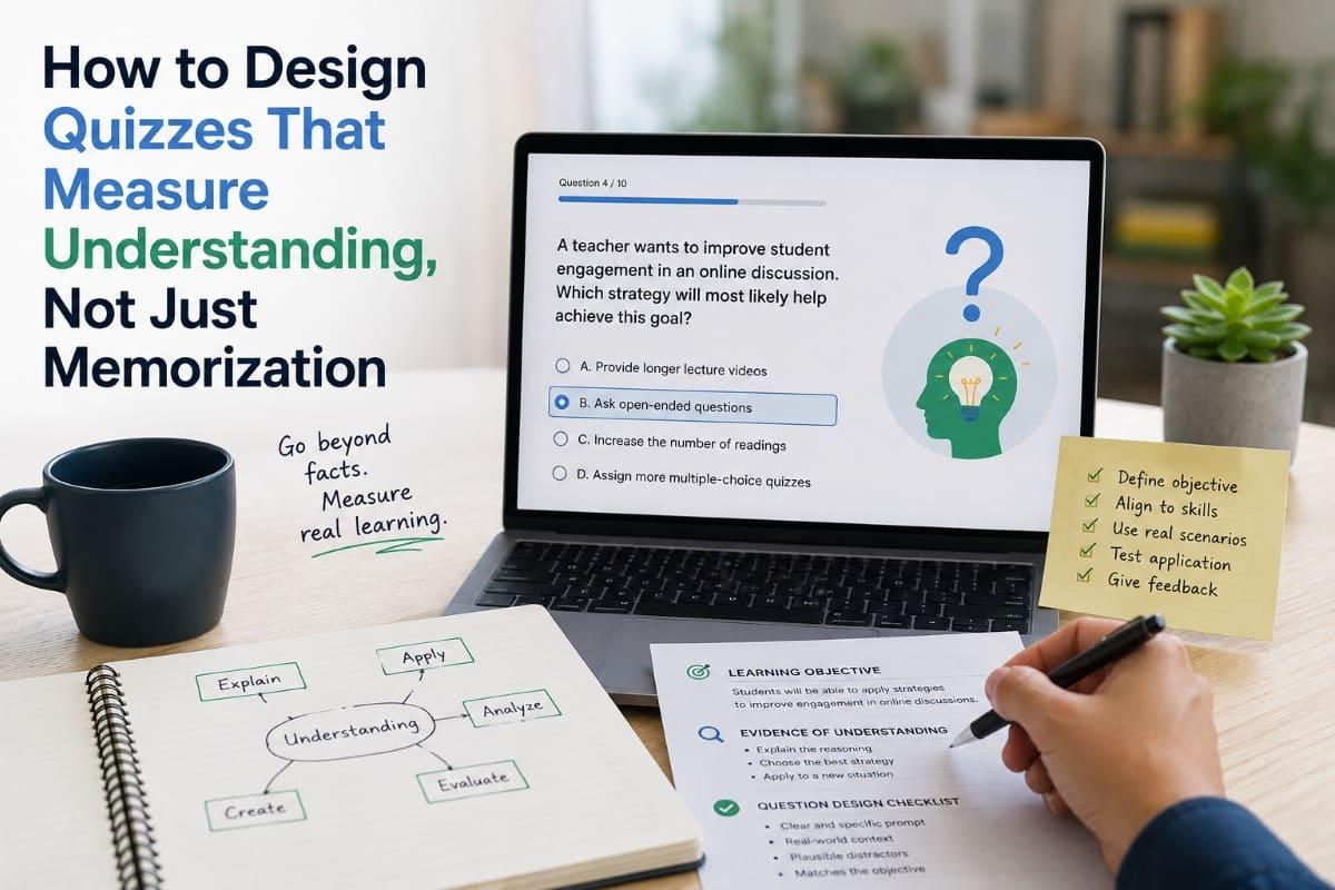 How to Design Quizzes That Measure Understanding, Not Just Memorization