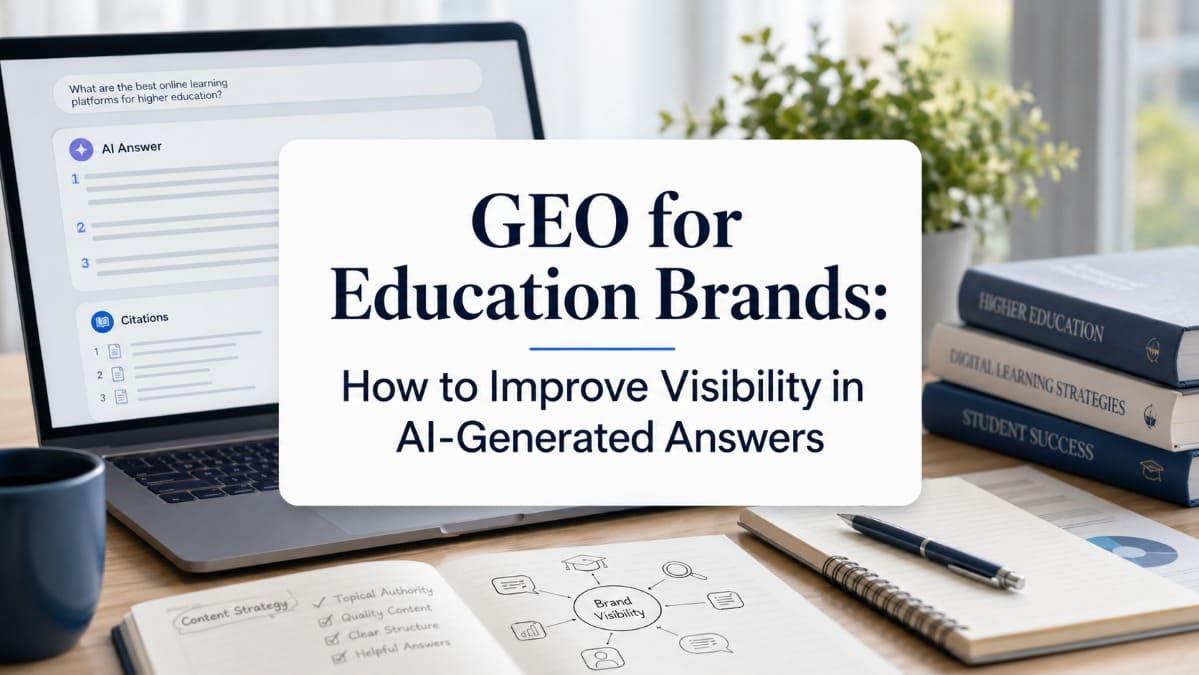GEO for Education Brands: How to Improve Visibility in AI-Generated Answers