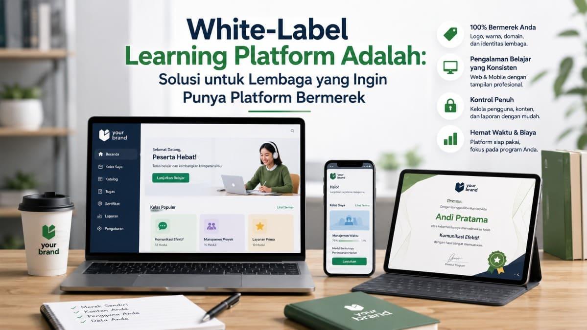 White-Label Learning Platform Adalah: Solusi untuk Lembaga yang Ingin Punya Platform Bermerek