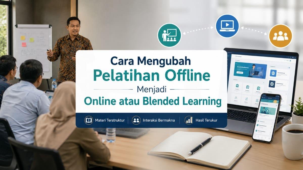 Cara Mengubah Pelatihan Offline Menjadi Online atau Blended Learning
