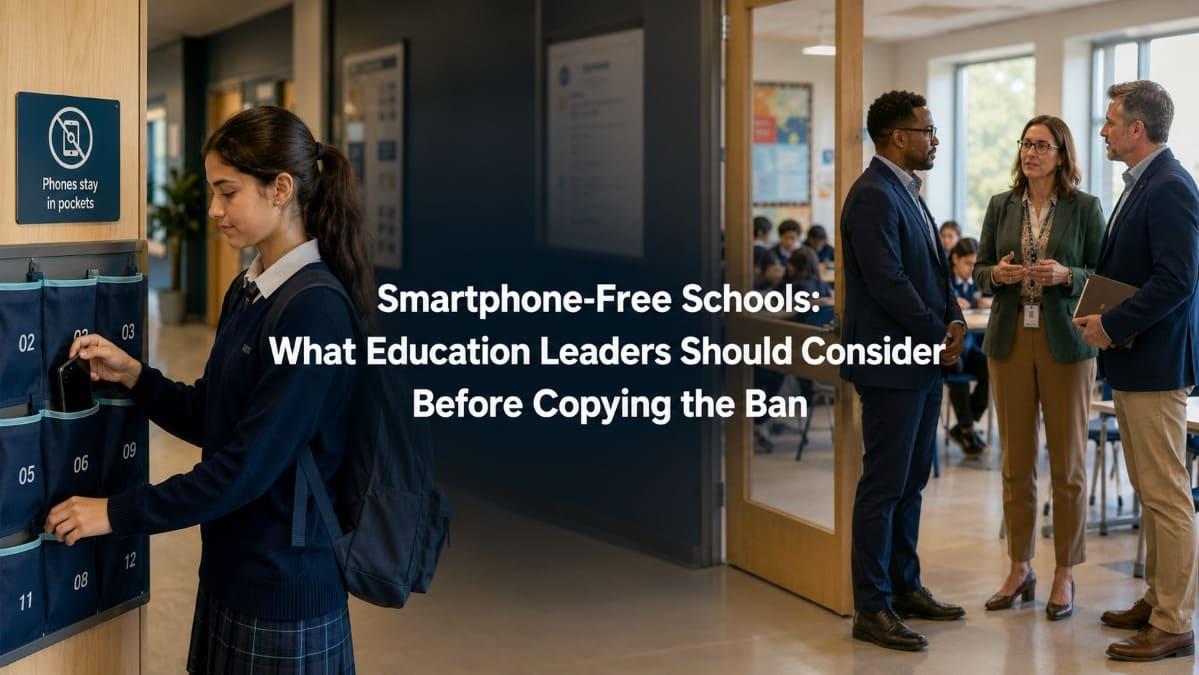 Smartphone-Free Schools: What Education Leaders Should Consider Before Copying the Ban