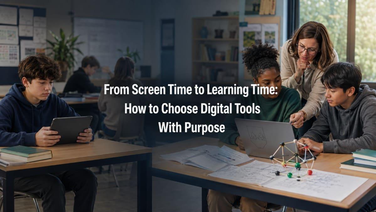 From Screen Time to Learning Time: How to Choose Digital Tools With Purpose