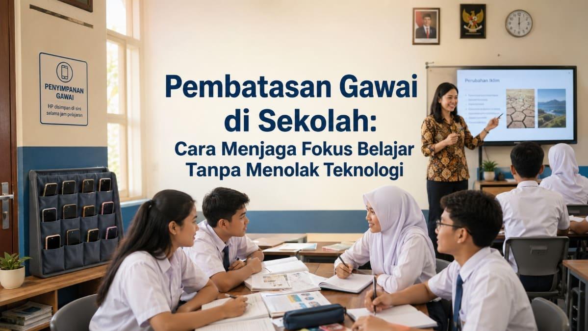 Pembatasan Gawai di Sekolah: Cara Menjaga Fokus Belajar Tanpa Menolak Teknologi