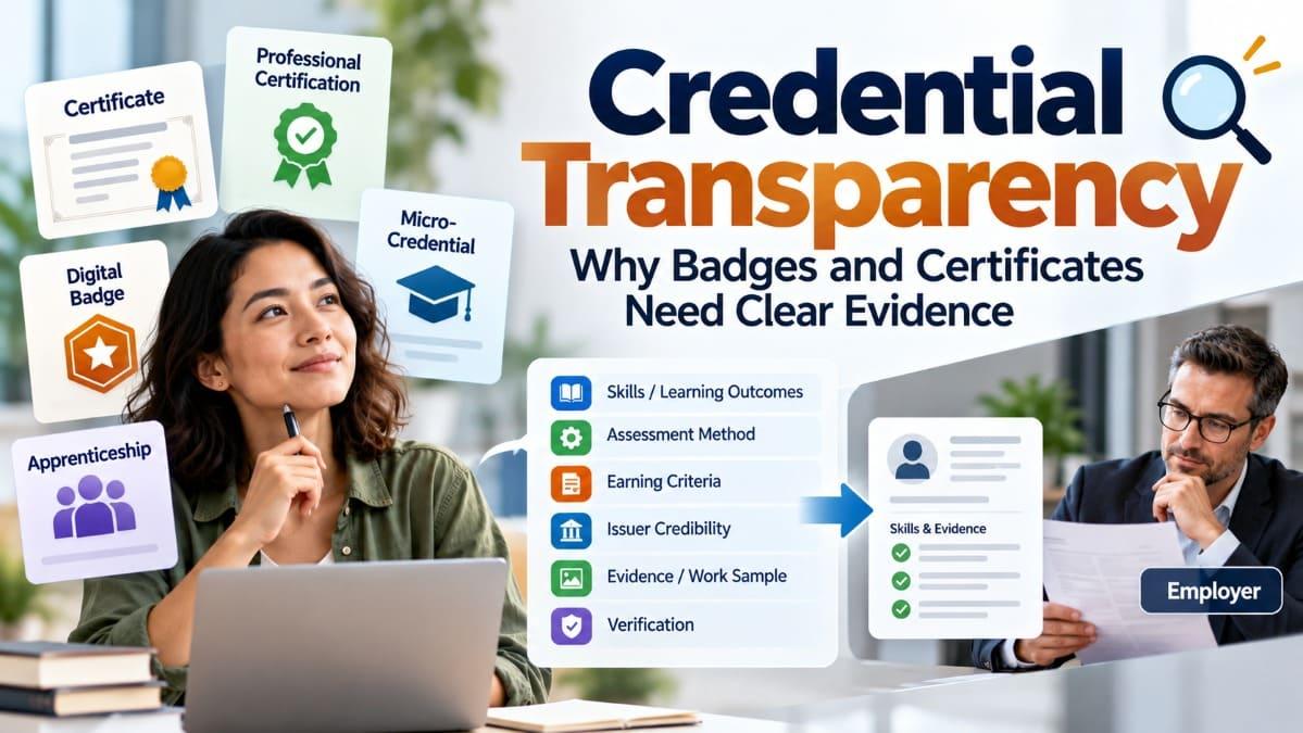 Credential Transparency: Why Badges and Certificates Need Clear Evidence
