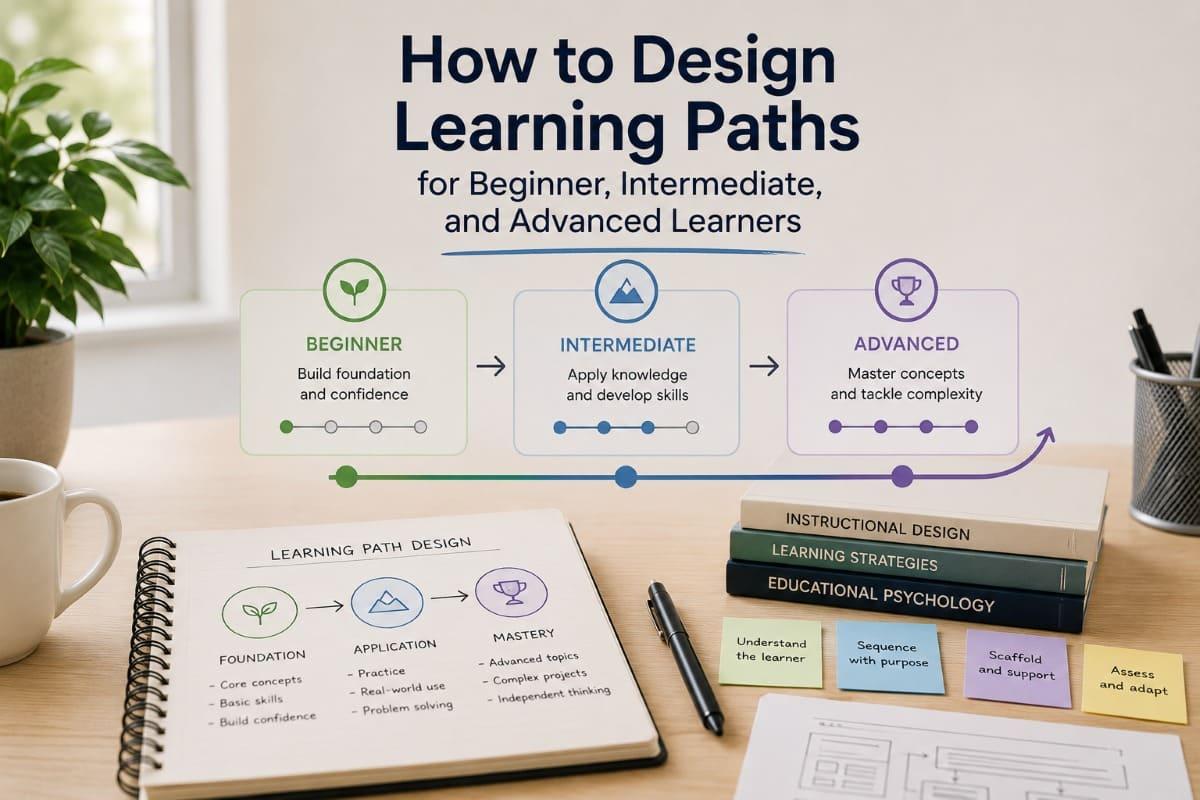 How to Design Learning Paths for Beginner, Intermediate, and Advanced Learners