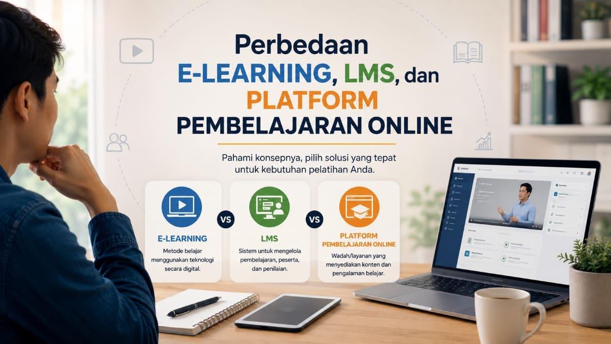 Perbedaan E-Learning, LMS, dan Platform Pembelajaran Online