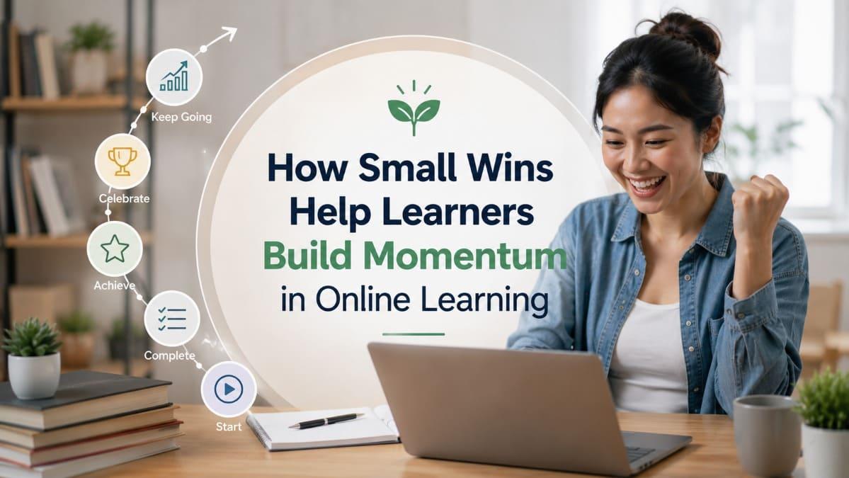How Small Wins Help Learners Build Momentum in Online Learning
