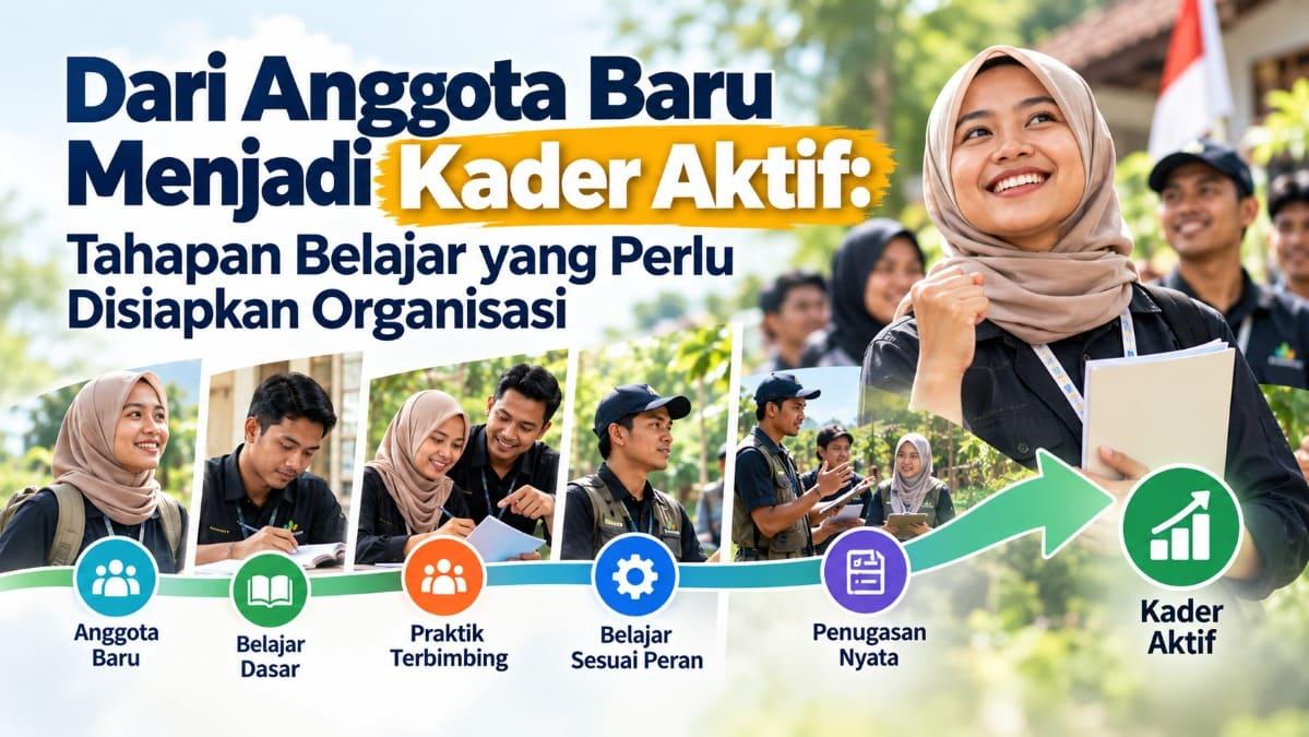 Dari Anggota Baru Menjadi Kader Aktif: Tahapan Belajar yang Perlu Disiapkan Organisasi